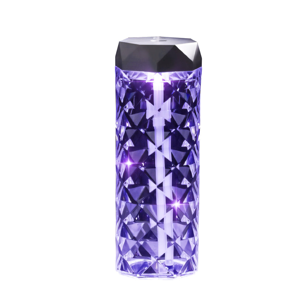 Crystal-Style USB Cool Mist Humidifier with LED Light Effects