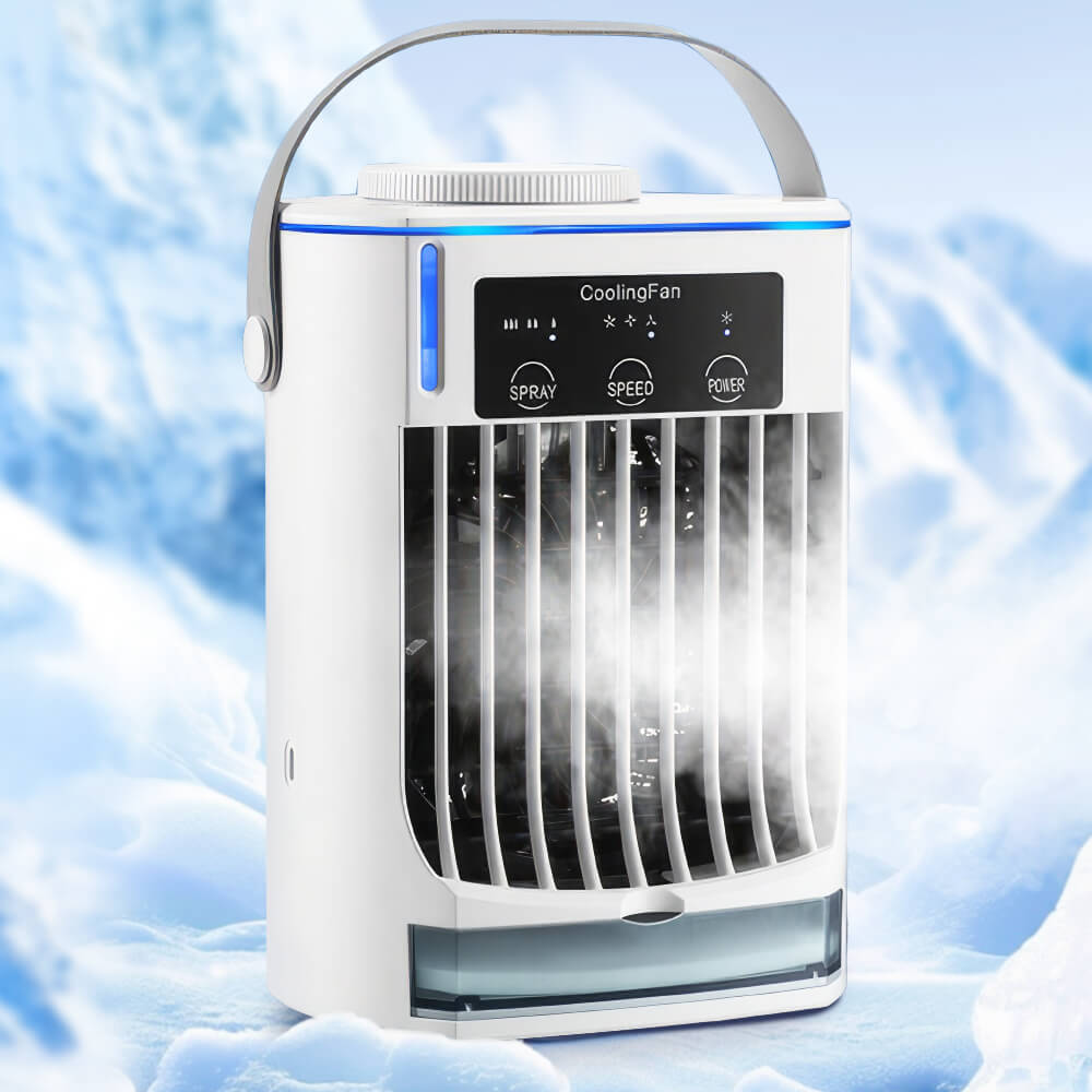 4-in-1 USB Desktop Misting Fan with 500ml Water Tank