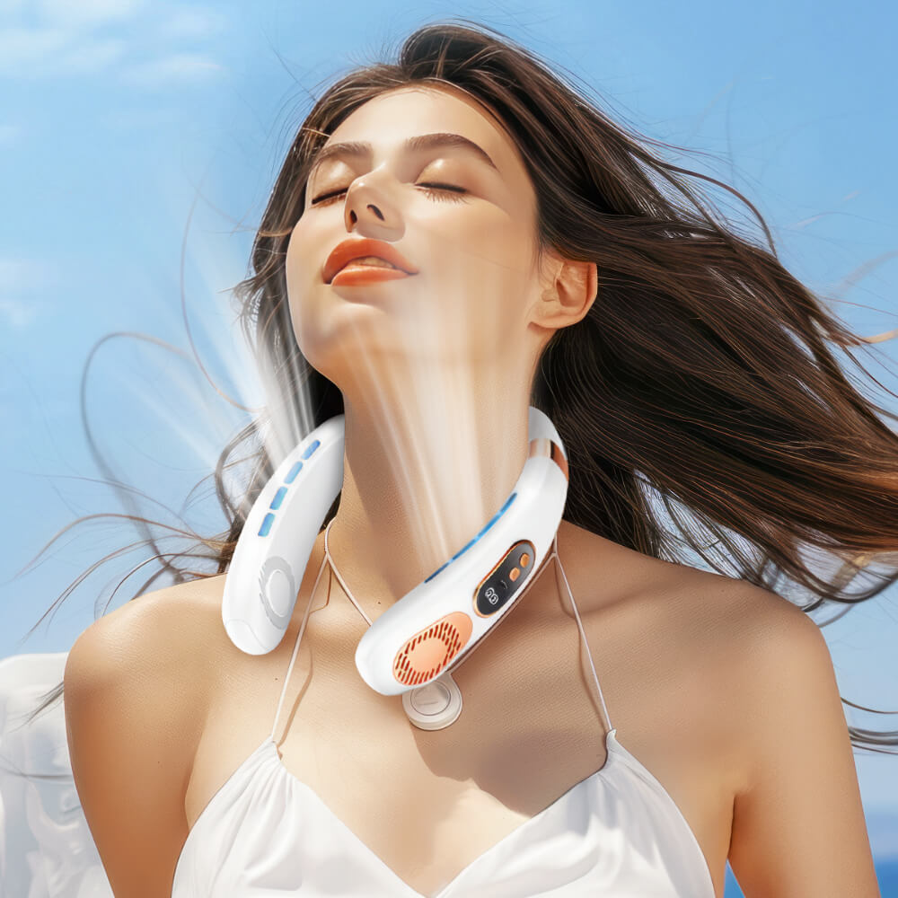 Portable Neck Fan – Wearable Hands-Free Bladeless Cooling Fan