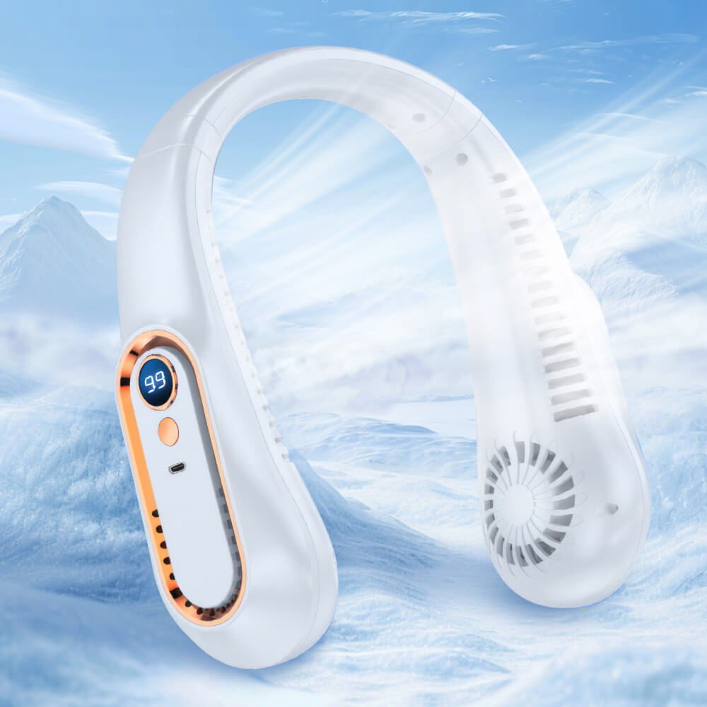 Portable Neck Fan – 5-Speed Bladeless Wearable Cooling Fan