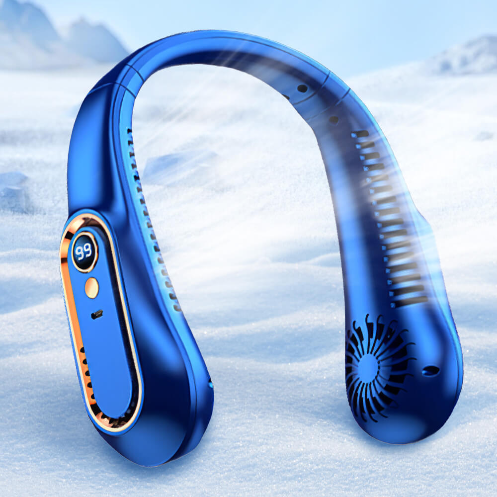 Portable Neck Fan – 5-Speed Bladeless Wearable Cooling Fan
