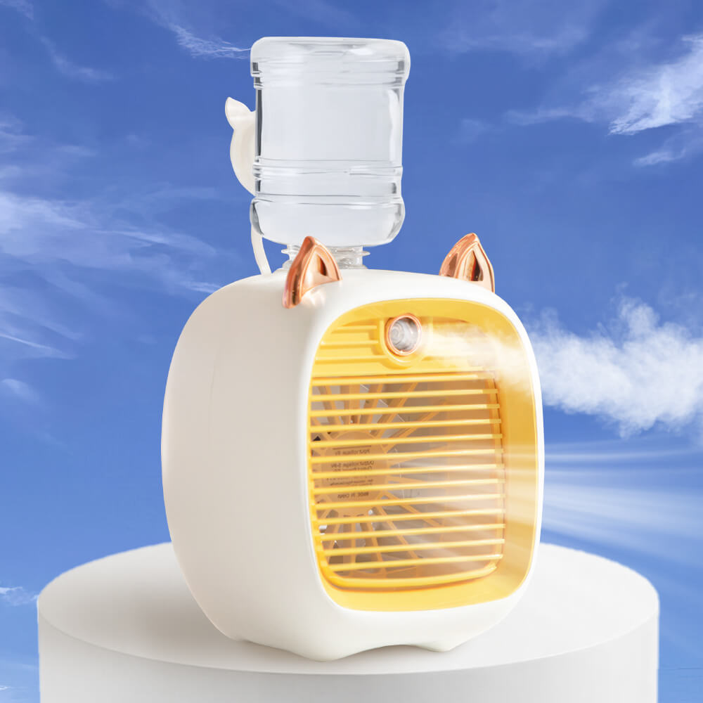 USB Misting Fan & Humidifier – Desktop Air Cooler with 3 Speeds