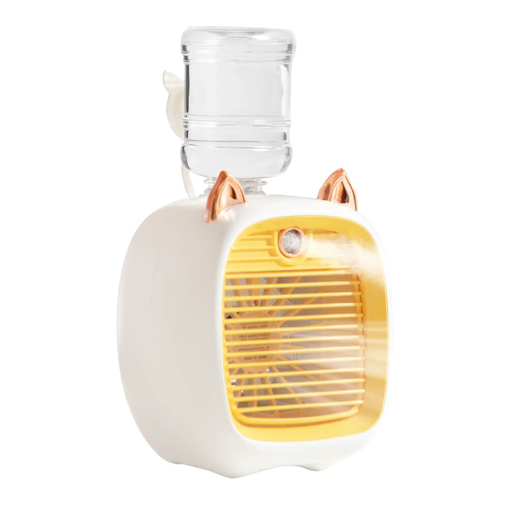 USB Misting Fan & Humidifier – Desktop Air Cooler with 3 Speeds