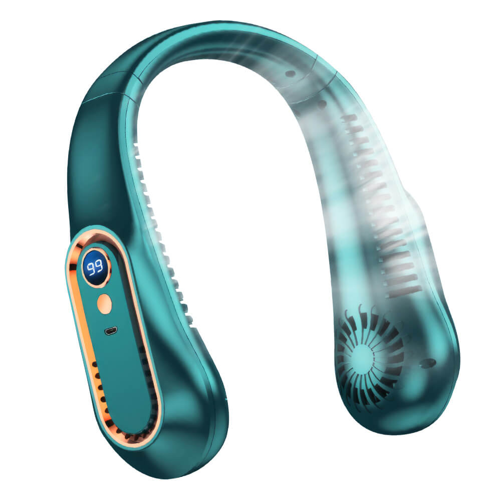 Portable Neck Fan – 5-Speed Bladeless Wearable Cooling Fan