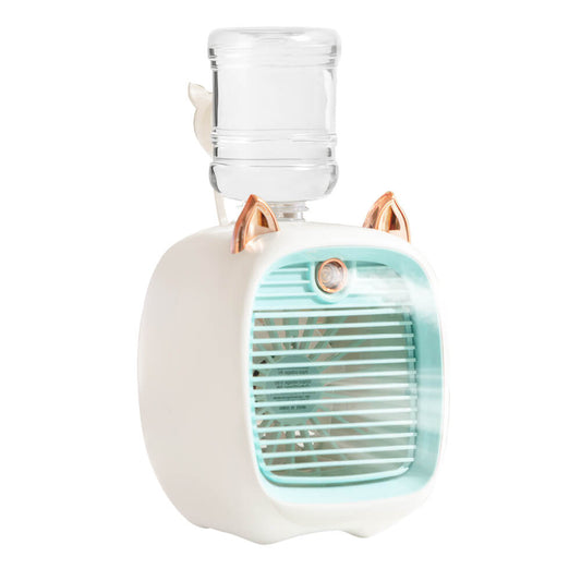 USB Misting Fan & Humidifier – Desktop Air Cooler with 3 Speeds