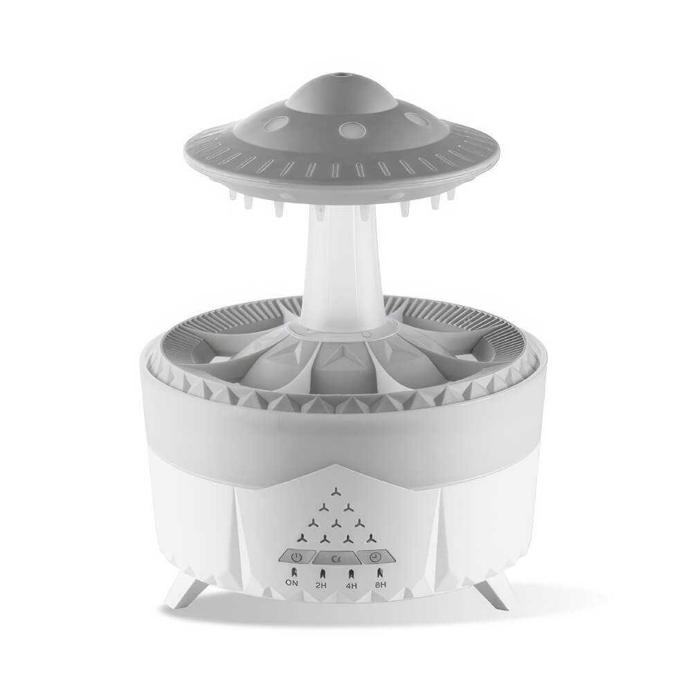 Raindrop Ultrasonic Humidifier and Aromatherapy Diffuser with LED Mood Lights