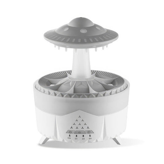 Raindrop Ultrasonic Humidifier and Aromatherapy Diffuser with LED Mood Lights