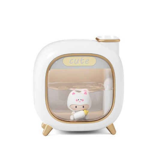 USB Dual Mist Humidifier with Night Light and Essential Oil Diffuser – 500ml