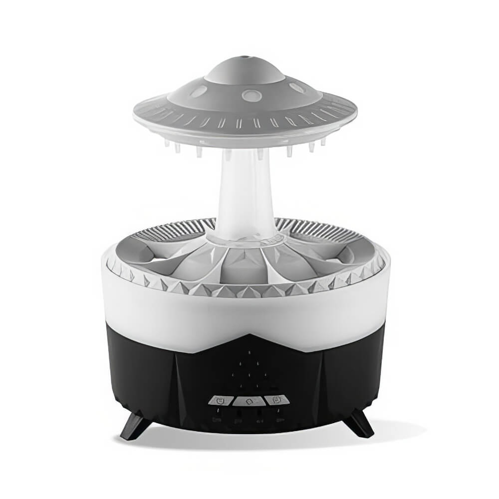 Raindrop Ultrasonic Humidifier and Aromatherapy Diffuser with LED Mood Lights
