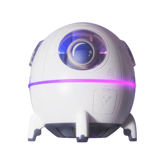 Space Capsule Cool Mist Humidifier with LED Light and Dual Spray Modes